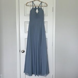 Dusty Blue Bridesmaid Dress Azazie Avelina
